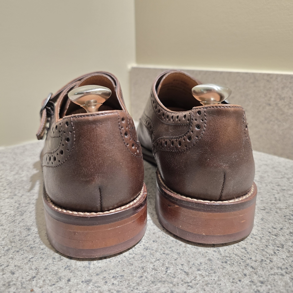 Johnston & Murphy Brown Double Monk Strap Dress Shoes - Picture 5 of 7